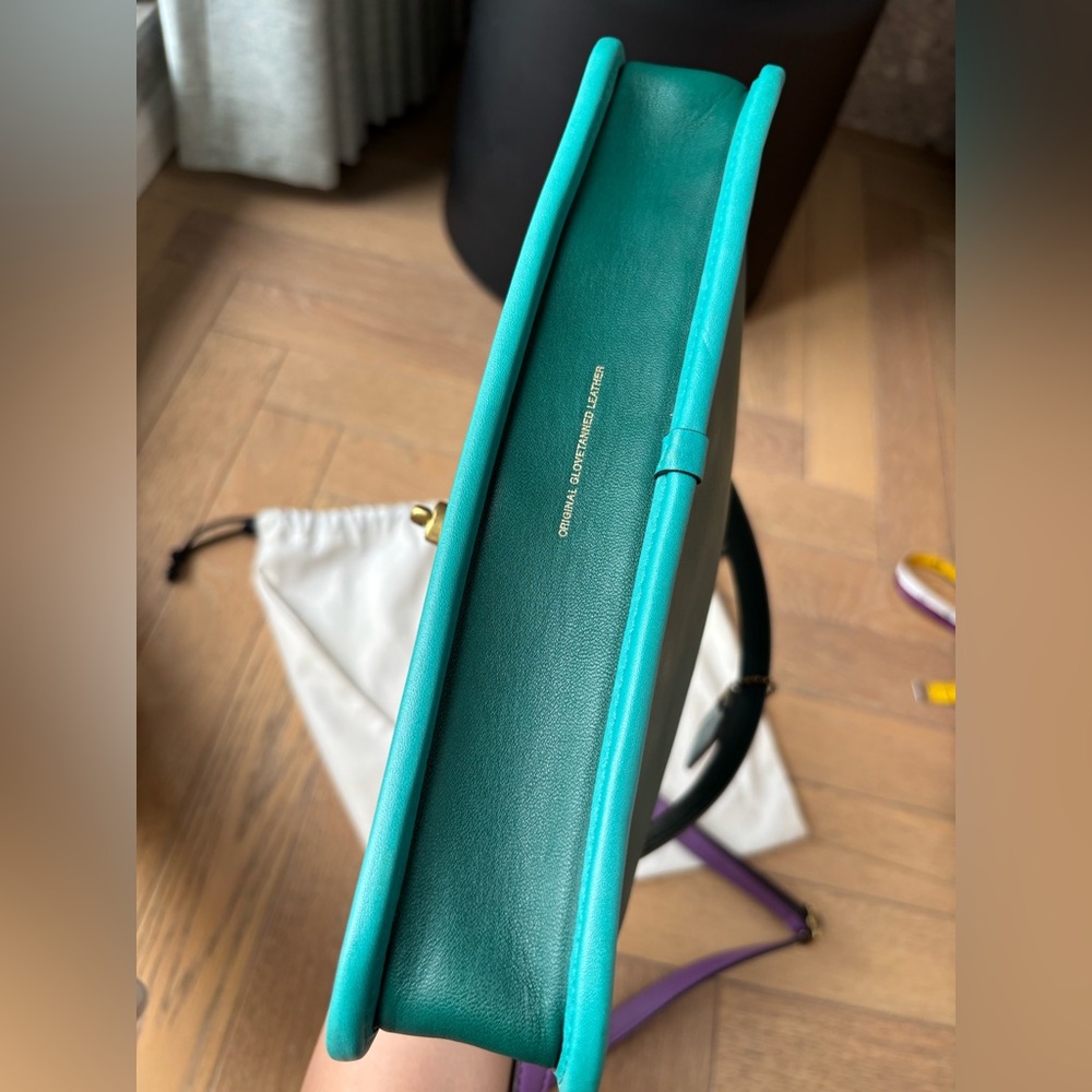 COACH Turnlock Clutch in Colorblock - Picture 4 of 16